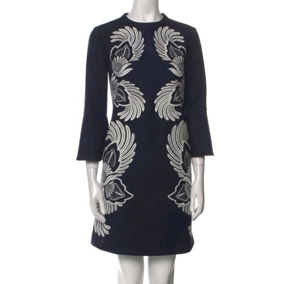 Stella McCartney Embroidered Wool Cashmere Mini Dress Sz IT 38 US XS (V5 - Picture 5 of 13